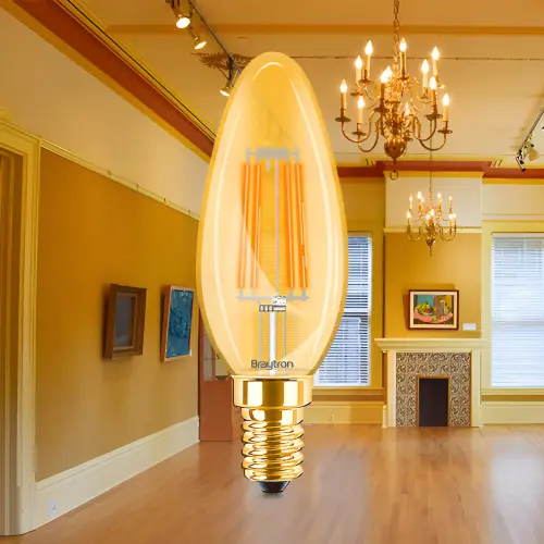 Braytron LED Filament Sveća 4W E14 Amber 2200K BB36-00410
