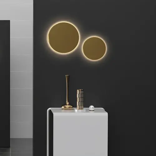 Braytron LED Zidna Svetiljka Okrugla 12W Zlatni CCT IP65 BG37-00286