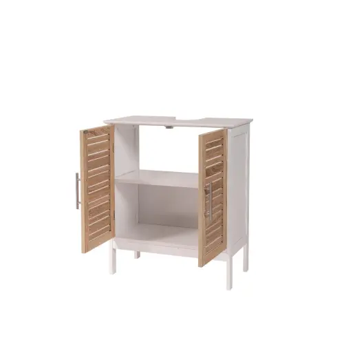 Tendance kupatilski ormarić sa 2 vrata i policom STOCKHOLM 60X30X70CM MDF BAMBUS Bela