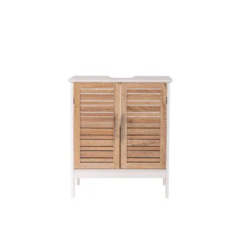 Tendance kupatilski ormarić sa 2 vrata i policom STOCKHOLM 60X30X70CM MDF BAMBUS Bela
