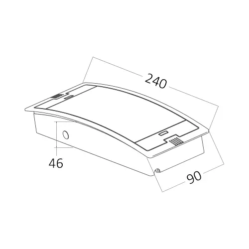 Braytron Panik Svetiljka LED 3W Dual IP54 Bela BC14-00800