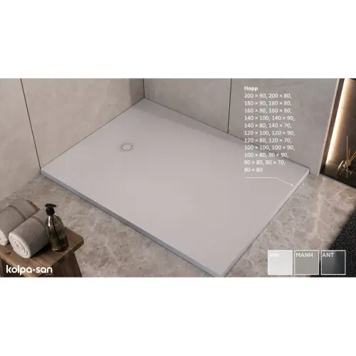 Kolpa Tuš kada Hopp 120x100 - Liveni mermer Bela 575280