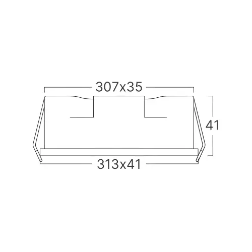Braytron LED Linearna Svetiljka 18W Beli 3000K BD63-00300