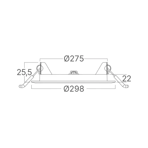 Braytron LED Panel Ugradni Okrugli 10" 24W Beli 6500K BP01-62430