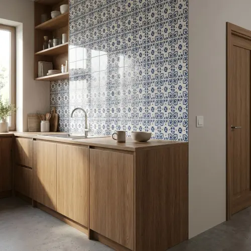 Marazzi Memoria Decor Tappeto 2 Blu Lux 15x15cm MANH