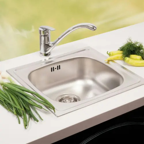 Metalac Quadro 1D inox, fi60-kockica 465x435