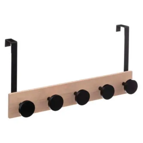 Five Čiviluk 50x11,5x24cm mdf/metal crna