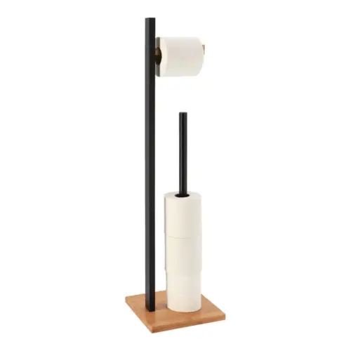 Tendance Držač toalet papira 19X19X71 CM BAMBUS Crna 
