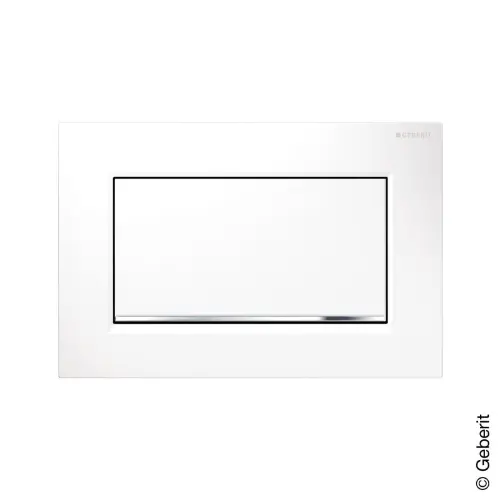 Geberit tipka Sigma 30 Bela/sjajna hrom/bela 115.893.KJ.1
