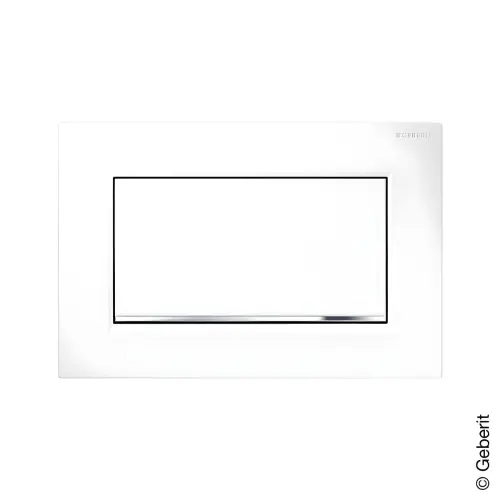 Geberit tipka Sigma 30 Bela/sjajna hrom/bela 115.893.KJ.1