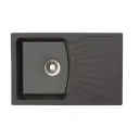 Metalac X Granit Quadro PLUS 770x500 fi 90 sa sifonom Crna 137410
