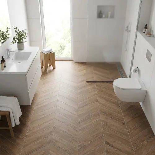 Marazzi Treverkmust Taupe Selection Chevron 73.2X11.8 M0CG