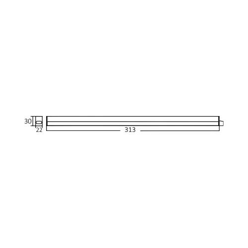Braytron LED Linijska Svetiljka Kvadratna 4W Bela 4000K BN10-00410