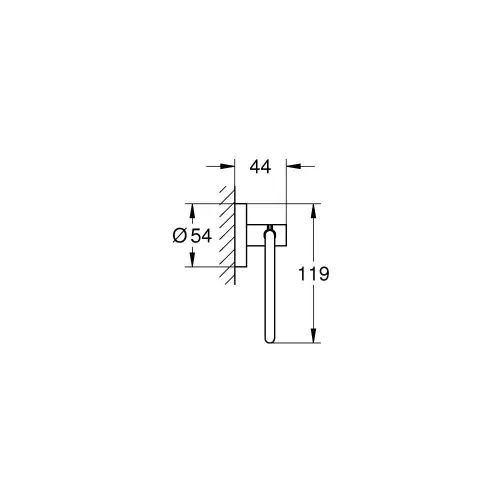 Grohe Essentials Držač toalet papira Cool sunrise 40689GL1