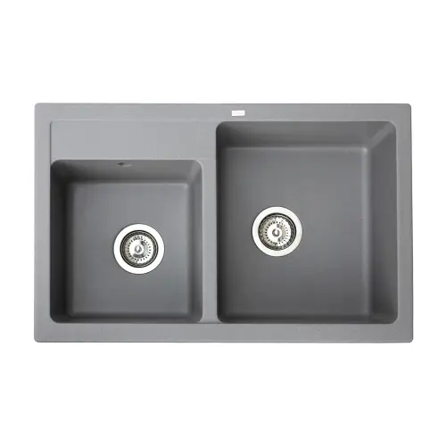 Metalac X Granit Quadro PLUS 2D 780X500 fi 90 sa sifonom Grafit 372989