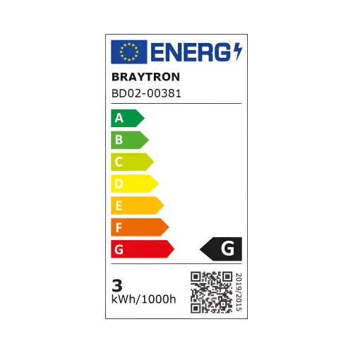 Braytron LED Spot Svetiljka Okrugla 3W Crna CCT BD02-00381