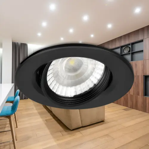 Braytron LED Spot Svetiljka Okrugla 3W Crna CCT BD02-00381