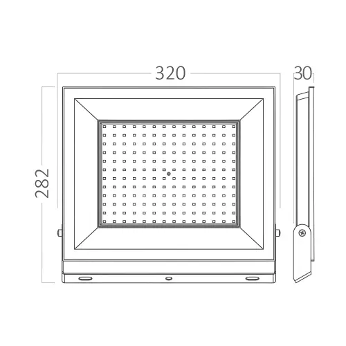 Braytron LED Reflektor 150W Crni 6500K IP65 BT66-09431