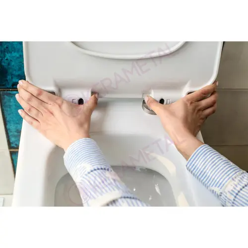 Kerametal WC daska Square TOPFIX PLASTIC