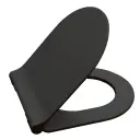 Kappa D Shape Slim Black WC daska Soft close take off