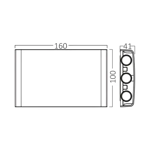 Braytron LED Zidna Svetiljka 6X1W Beli CCT IP65 BG38-03380