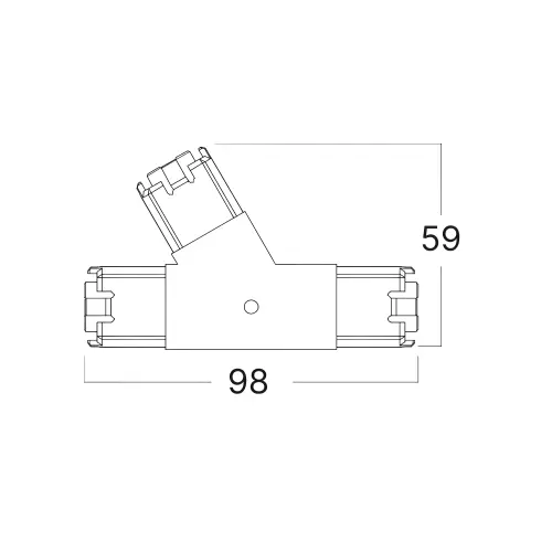 Braytron Hegza Konektor 180° 3-Right BN10-02507