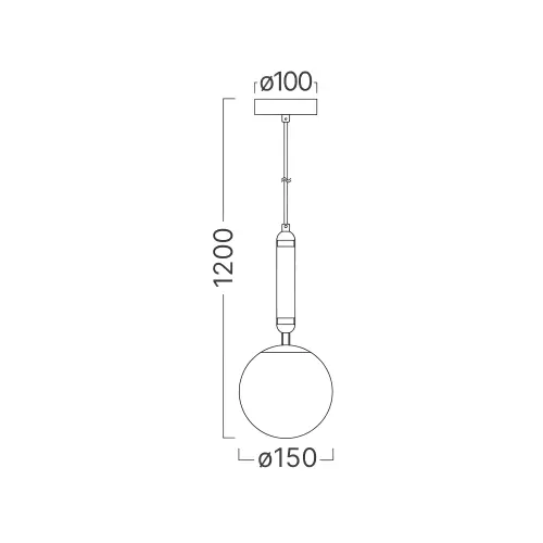 Braytron Visilica G9 Opal/Zlatni BV01-00060