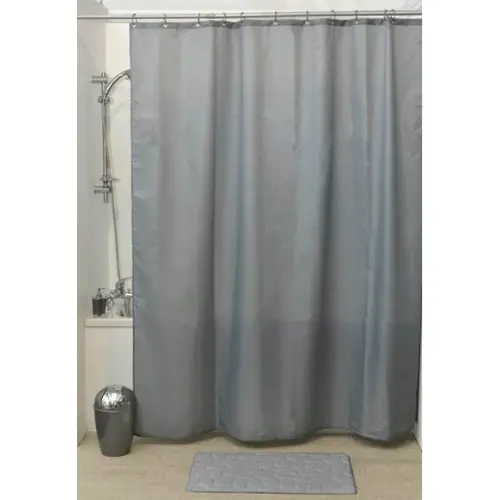 Tendance Zavesa + 12 PP kukica 180 x 200 CM poliester SIVA