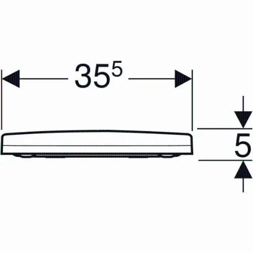 Geberit Acanto WC daska Soft close Slim 500.605.01.2