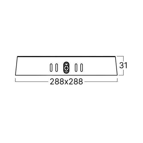 Braytron LED Panel Nadgradni Kvadratni 10" 24W Beli 4000K BP10-42410