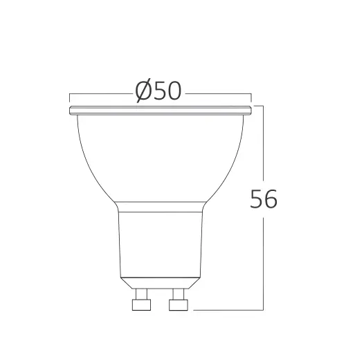 Braytron Dimabilna LED Sijalica GU10 Staklena 5.5W 3000K 38° BA27-60650