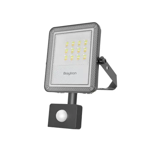 Braytron LED Reflektor 10W Sivi CCT IP65 sa Senzorom BT65-21082