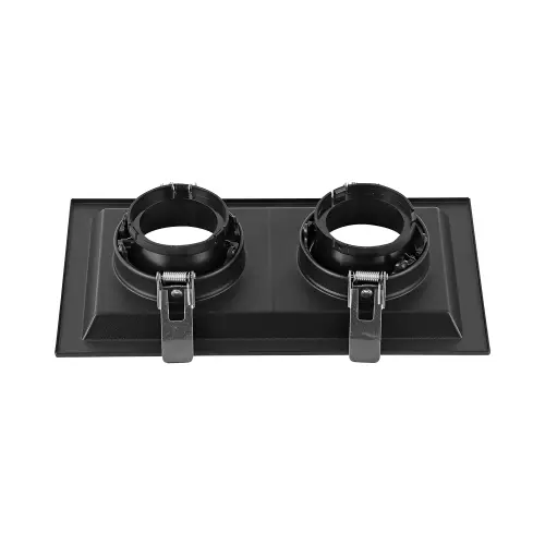 Braytron GU10 Ugradna Rozetna Kvadratna Dvostruka Crna/Crna BH03-00761