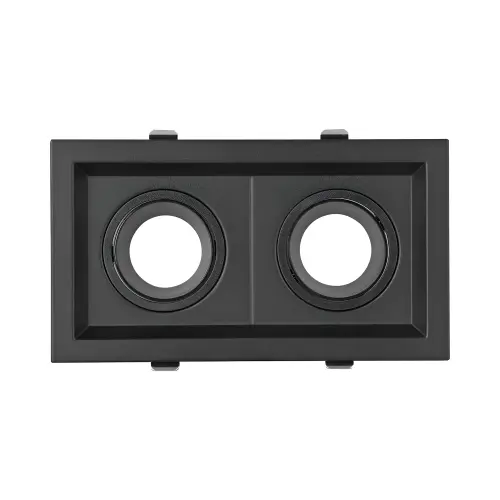 Braytron GU10 Ugradna Rozetna Kvadratna Dvostruka Crna/Crna BH03-00761