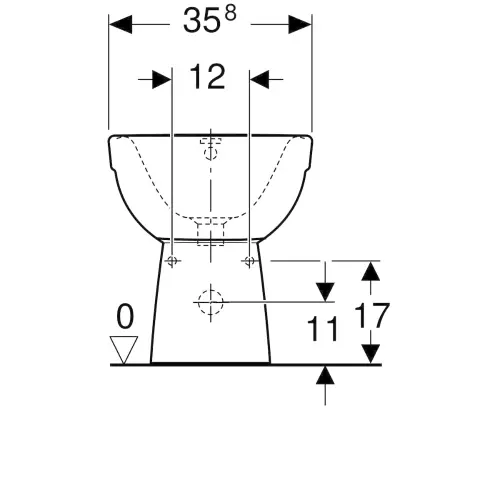 Geberit Selnova bide podni 500.288.01.1