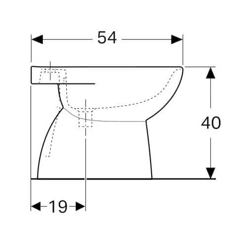 Geberit Selnova bide podni 500.288.01.1