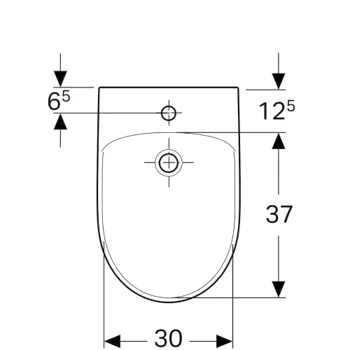 Geberit Selnova bide podni 500.288.01.1
