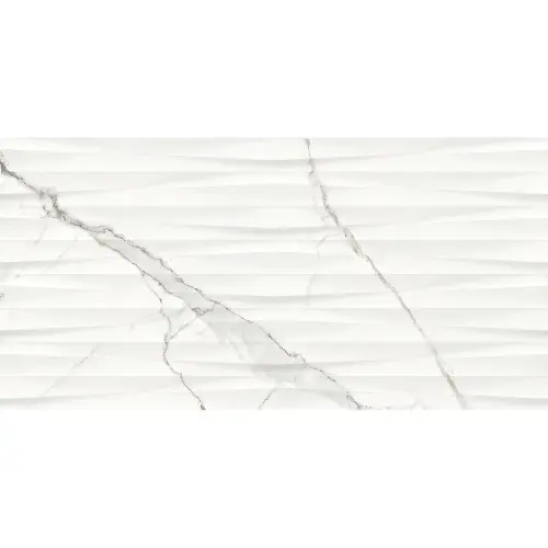 GINEVRA WHITE STRUCTURE GLOSSY RETT 29.8X59.8 9mm