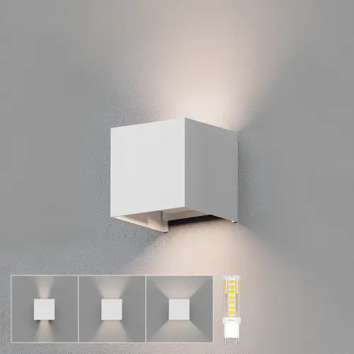 Braytron Zidna Svetiljka Double Beli IP54 BG38-03400
