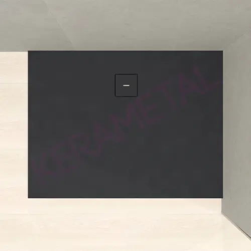 Kolpa Tuš kada Moonwalk Q120x90 - Liveni mermer Antracit 596920