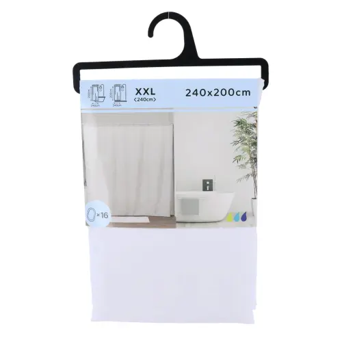 Tendance Zavesa za kadu 240X200CM poliester Bela 1214100