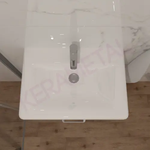 Kolpa ormarić sa umivaonikom i fiokom Evelin OUE II 65cm White 573860