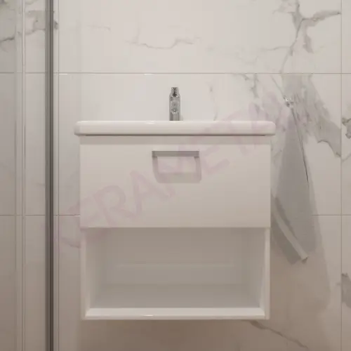 Kolpa ormarić sa umivaonikom i fiokom Evelin OUE II 65cm White 573860