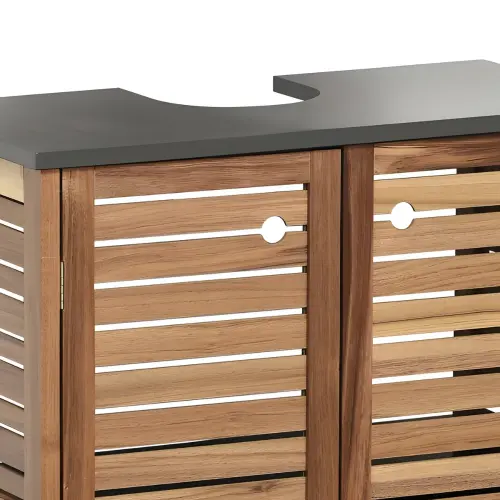 Tendance Acacia kupatilski ormarić sa 2 VRATA policom I DRŽAČEM PEŠKIRA 60X30X70CM MDF