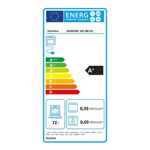 Electrolux rerna KOEBP39H