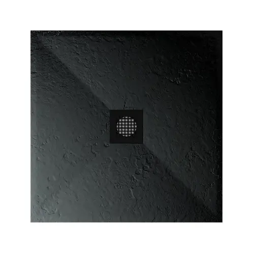 Astral Lithos Tuš kada 90x90 - Liveni mermer Crna 