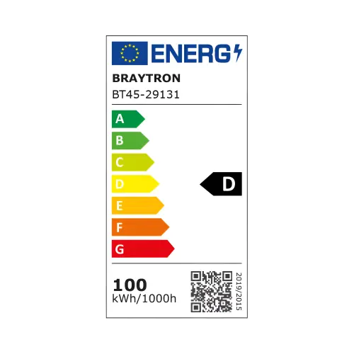 Braytron LED Industrijsko Zvono 100W Crni 6500K IP65 BT45-29131