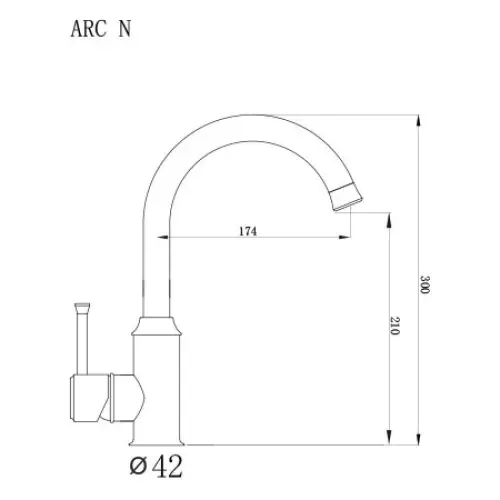 Metalac xGranit za sudoperu Arc - Crna T03800
