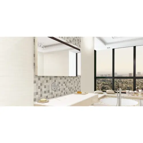 Keros TESSILE CUBIK Beige 25x50 
