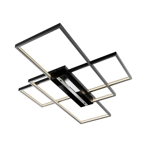 Braytron LED Plafonjera Okrugla 80W Crni CCT sa Daljinskim IP20 BH17-04691